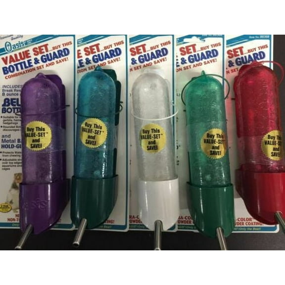 Oasis Bell Bottle & Guard Value Set for Wire Cages Assorted Colors 8oz