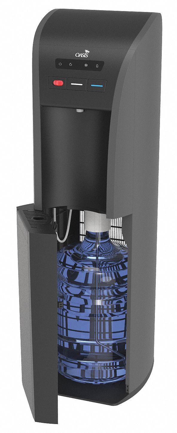 Oasis Bottled Water Dispenser, 43 1/2 in,Black BAEB1SHSK