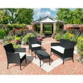 thumbnail image 1 of Oasis Casual 4PCS Patio Rattan Bistro Conversation Furniture Outdoor Set, 1 of 11