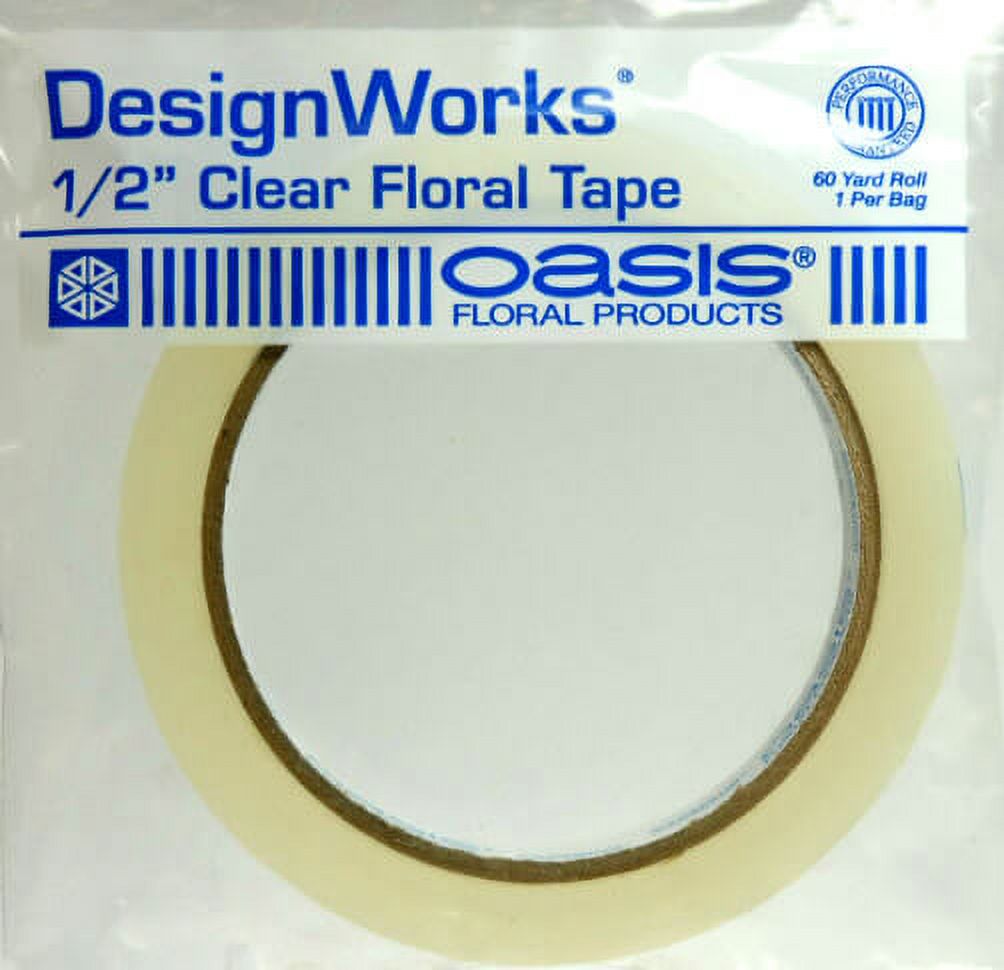 Oasis Clear Floral Tape 1/2 inches X 60 Yard