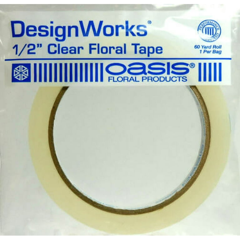 Oasis Clear Floral Tape 1/2 inches X 60 Yard