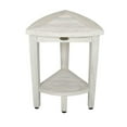thumbnail image 1 of Oasis Compact Teak Corner Shower Stool with Shelf in Driftwood, 1 of 4