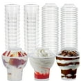 thumbnail image 1 of Oasis Creations Sundae Cup - 3 ounces - 50 Count - Lids & Spoons Included - Clear Plastic - Appetizer Cup - Parfait Cup - Dessert Cup -Disposable or Reusable, 1 of 6