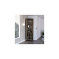 thumbnail image 1 of Oasis Dark Brown Corner Bar Cabinet Laminate 71.1" x 19.2" x 19.2" with Three Shelves Cup Rack and Eight-Bottle Wine Storage Rack, 1 of 6