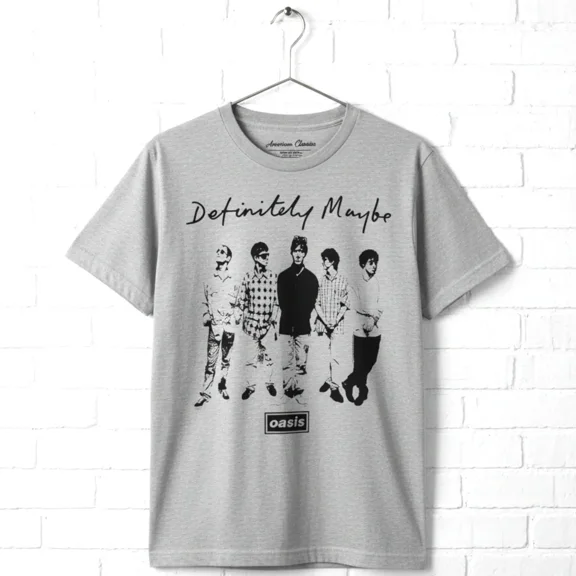 Oasis Definitely Maybe Band Men's T Shirt (AdultS)