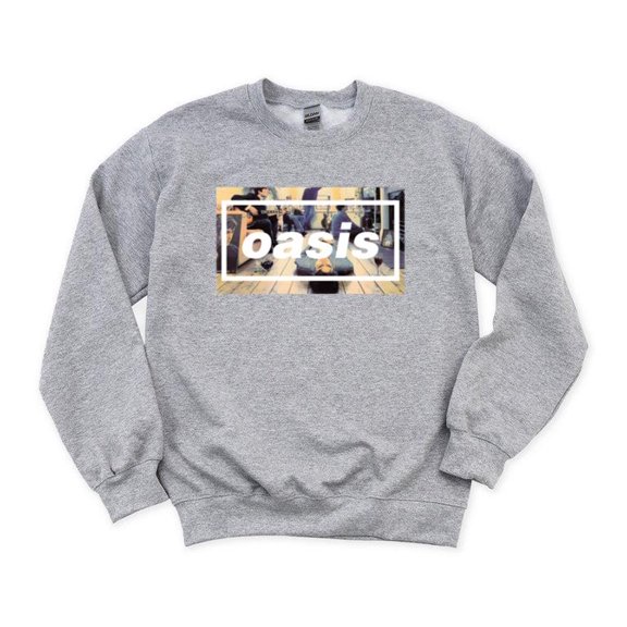 Oasis Definitely Maybe Rock Band Ringer Britpop Music 90s Vintage Retro SweatShirt Unisex, up to 5XL