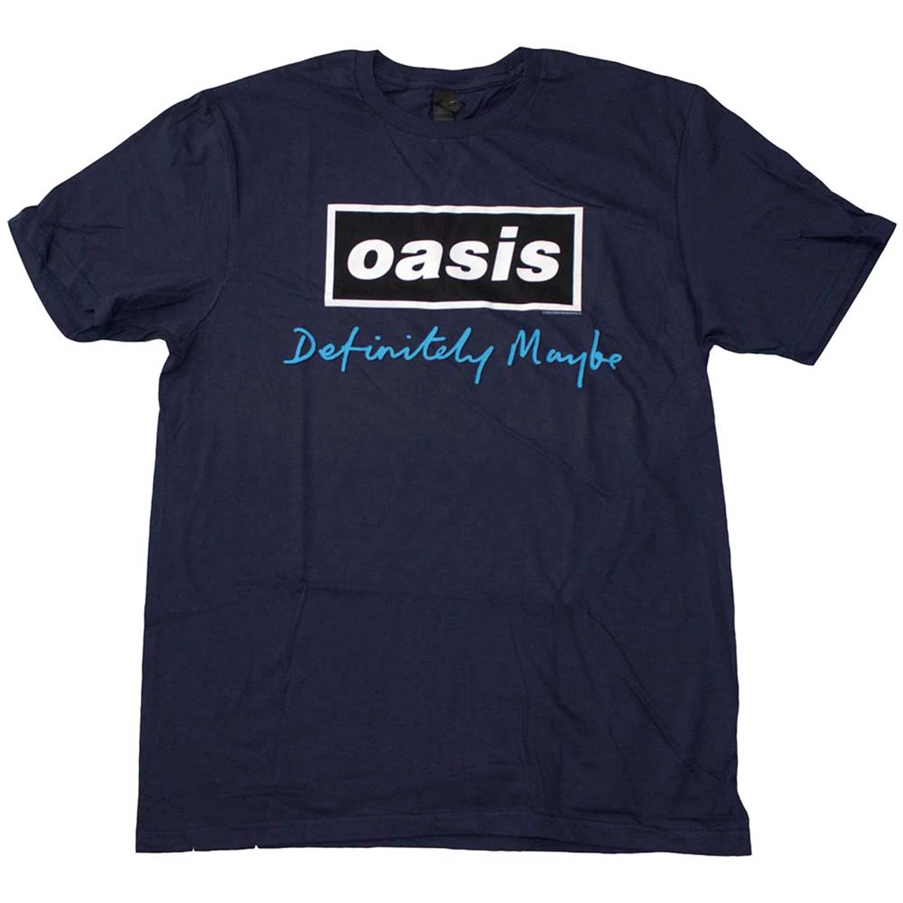 Oasis Definitely Maybe Text Logo Tee