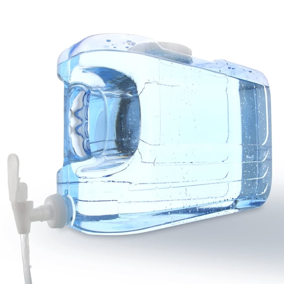 Oasis Drink Dispenser For Fridge 2.5 Gallon - Plastic Beverage With Spigot Easy Dispensing Bpa Free Clear Convenient Handle Easy-pour Spout