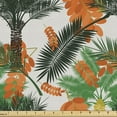 thumbnail image 1 of Oasis Fabric by the Yard Upholstery, Healthy Tasty Date Palm Tree with Fruit and Leaves, Decorative Fabric for DIY and Home Accents, 2 Yards, Multicolor by Ambesonne, 1 of 4