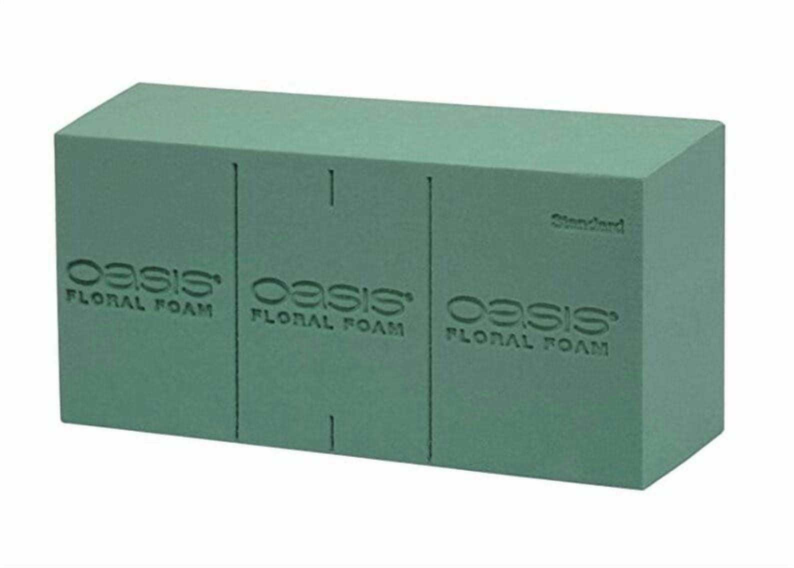 Oasis Floral Foam Advantage - Foam Bricks - Craft Blocks - Foam for Dry Flowers - Lightweight Green Foam - Florist Foam for Arrangements and Decorations - 6 Pack