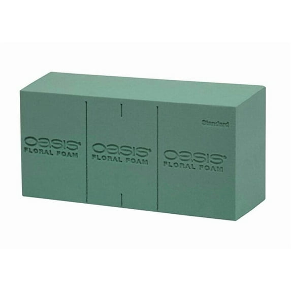 Oasis Floral Foam Advantage - Foam Bricks - Craft Blocks - Foam for Dry Flowers - Lightweight Green Foam - Florist Foam for Arrangements and Decorations - 6 Pack