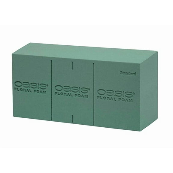 Oasis Floral Foam Advantage - Foam Bricks - Craft Blocks - Foam for Dry Flowers - Lightweight Green Foam - Florist Foam for Arrangements and Decorations - 6 Pack