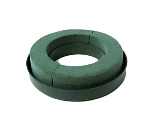 Oasis Fresh Floral Foam Wreath / Ring Holder 6" Green 2pk