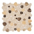 thumbnail image 1 of Oasis Gobi Brown Pebble Stone Look Natural Stone Mosaic Wall and Floor Tile, 1 of 8