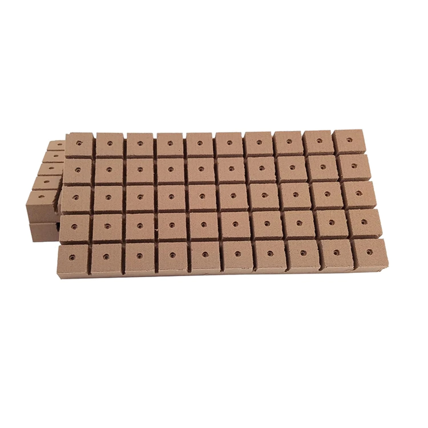 ODOMY 50Pcs Rock Wool Cubes,Rockwool Grow,Hydroponics Grow Cubes  Multifunction Greenhouse Compress Base for Cloning Plant Propagation and  Seed