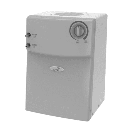 Oasis International R1P Remote Drinking Water Chiller: Stainless Steel
