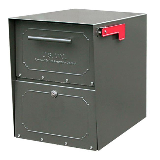 Bronze Lockable Curbside Mailbox with Galvanized Steel Construction