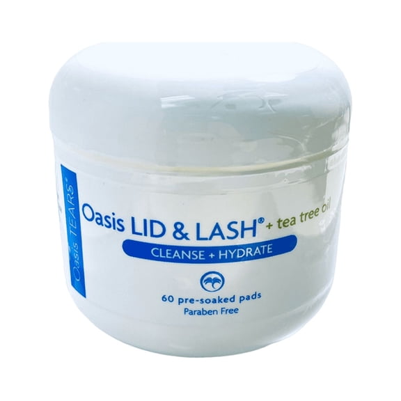 Oasis LID  LASH  Tea Tree Eyelid  Lash Cleansing Pads 60 ct (Pack of 2)