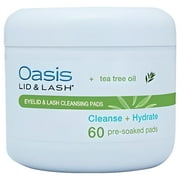 Oasis LID & LASH + Tea Tree Oil Eyelid & Lash Cleansing Wipes 60ct