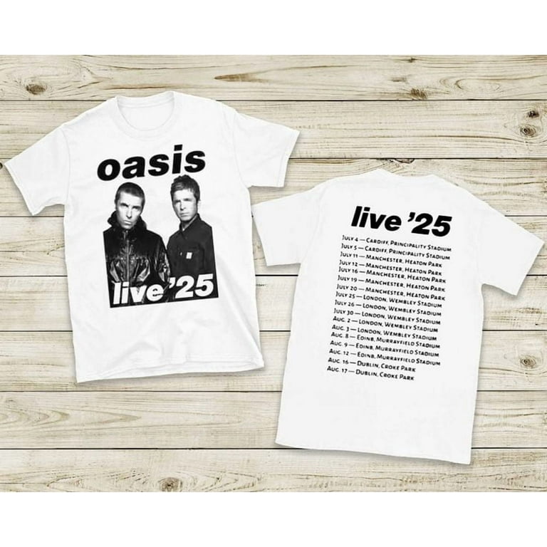 Oasis Live 25 Tour 2025 Shirt, Men's And Women's Graphic Tee 100