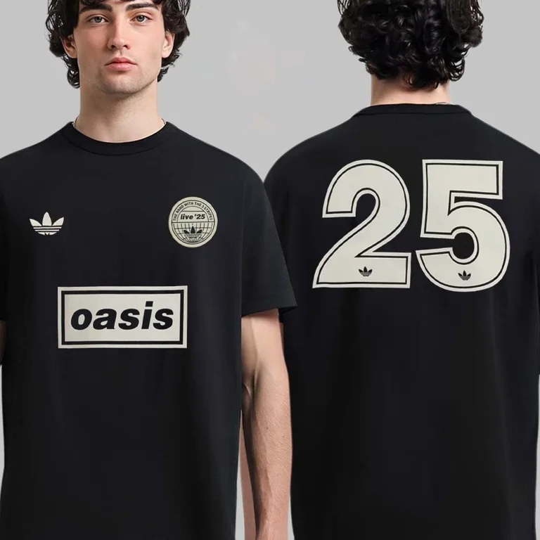 oasis live'25 オフィシャルTシャツ L Oasis Live-25 Tour Jacquard Two Sided Unisex T-Shirt