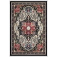 thumbnail image 1 of Oasis Medallion Black 3 ft. x 4 ft. Machine Washable Traditional Indoor Area Rug, 1 of 4