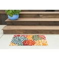 thumbnail image 1 of Oasis Modern Floral Multicolor Polypropylene Indoor Outdoor Area Rug, 2'x3' Rectangle, 1 of 7