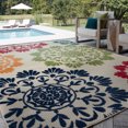 thumbnail image 1 of Oasis Modern Multi-Color Indoor Outdoor Area Rug, 6.7' x 9', 1 of 7