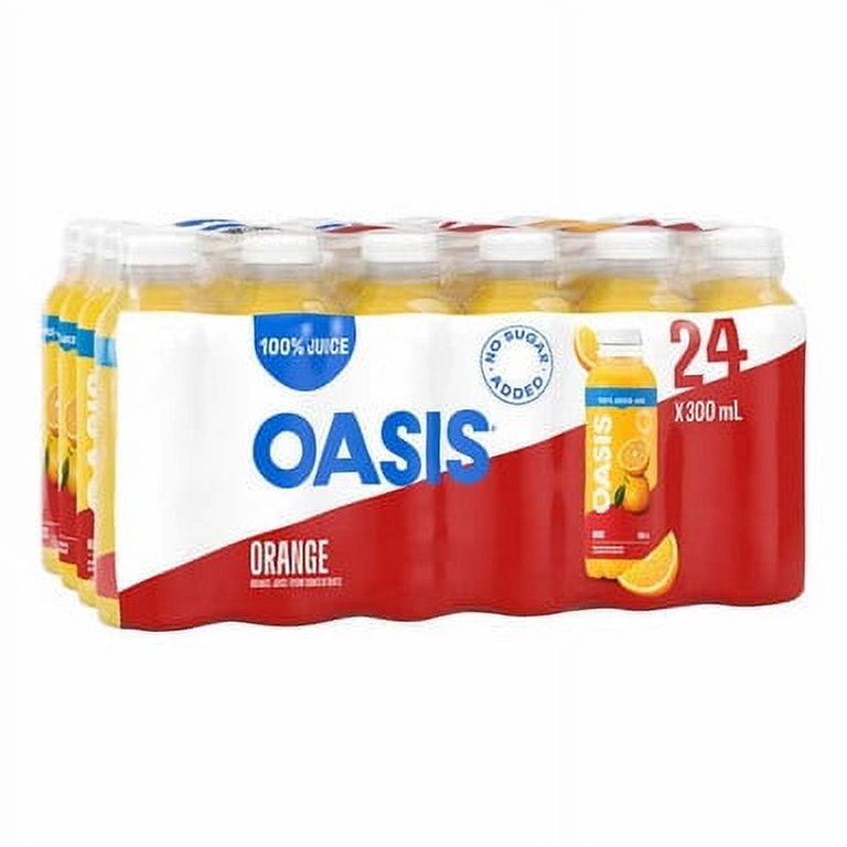 Oasis 100% Orange Juice - Polyethylene, 300ML/Unit, 24 Units Oasis 100% Orange Juice - Polyethylene, 300ML/Unit, 24 Units