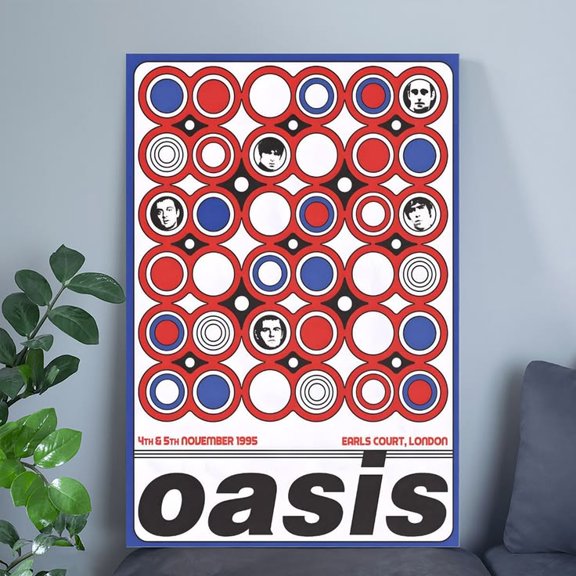 Oasis POSTER - live Earls Court 95' Whats the Story Size 24''x36'' Goldengate