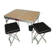 Oasis Raptor Table and Two Padded Chairs Combo - Heavy Duty, Lightweight, Suitcase Style Design Made Of Military Grade Aluminum
