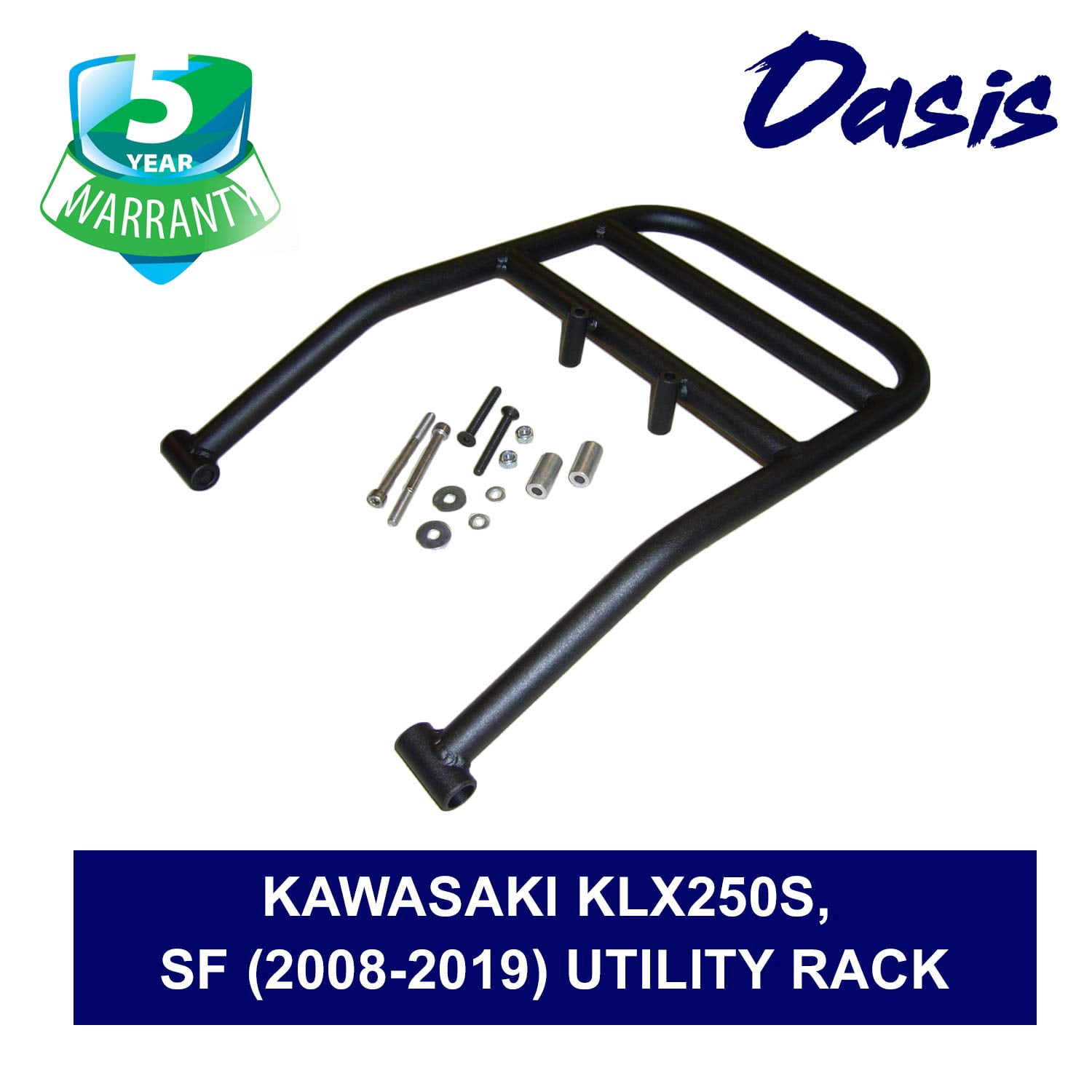 Oasis Rear Luggage Utility Rack - Compatible With Kawasaki KLX250S, SF ...