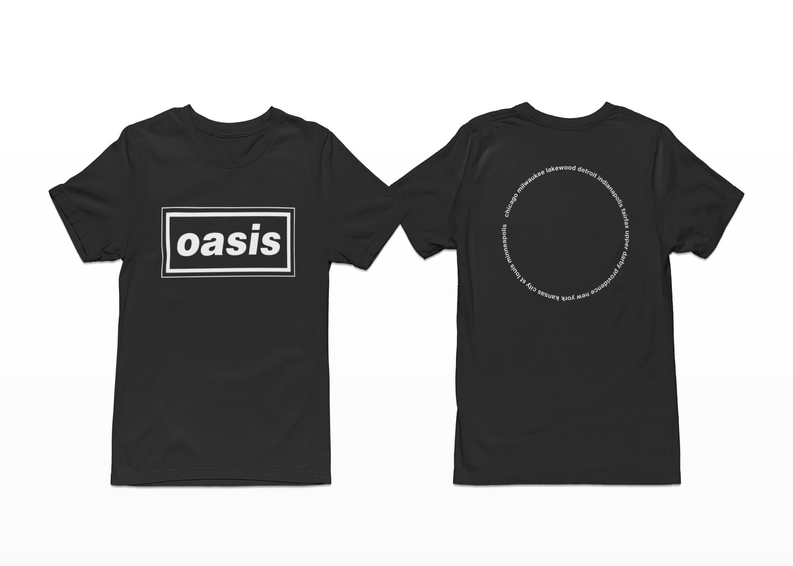 Oasis Rock USA Tour 1994 Merch, 2 Sided, 90s Vintage Graphic T 