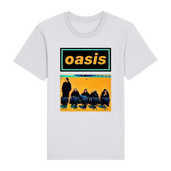 Oasis “Roll with it” tshirt, Vintage Band Music Shirt, Unisex Short Sleeve T-shirt