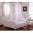 thumbnail image 1 of Oasis Round Hoop Polyester Sheer Mosquito Netting Bed Canopy, 1 of 4