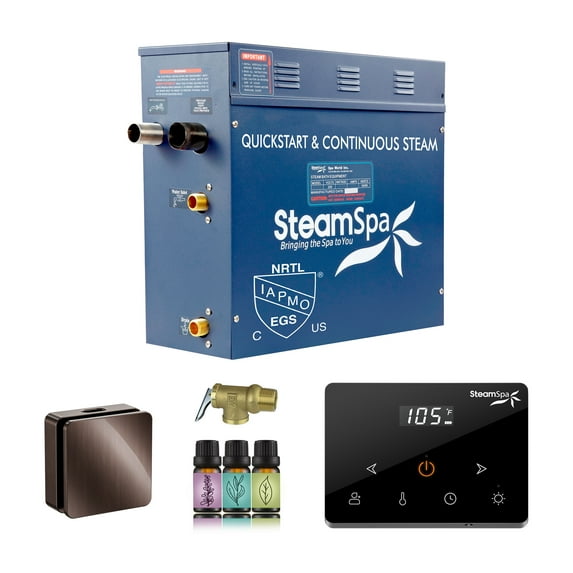 Oasis Series 7500-Watts Steam Generator with Continuous Steam Plus Fully Wireless Handheld Control in Oil Rubbed Bronze