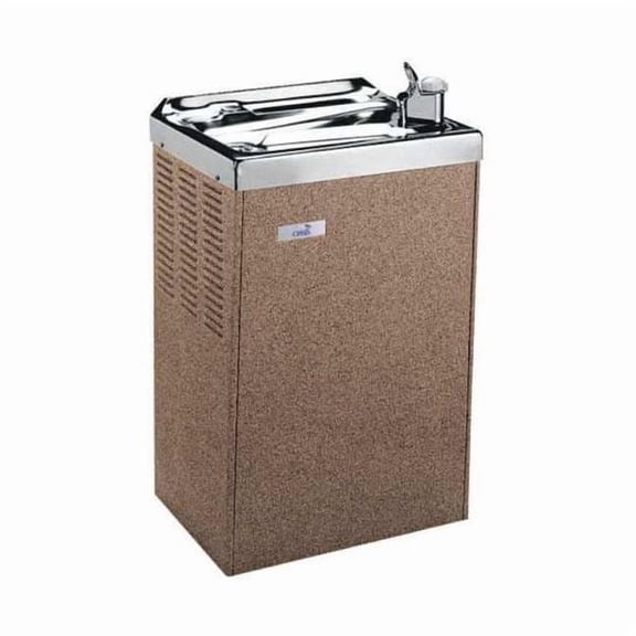 On-Wall Single Drinking Fountain, 1 Level, 9 1/2 in D, 44 7/8 in H, 17 5/16 in W