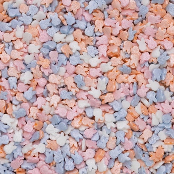 Oasis Supply Easter & Spring Sprinkle Collection - Pearl Bunnies Quin Sprinkles - 3 oz