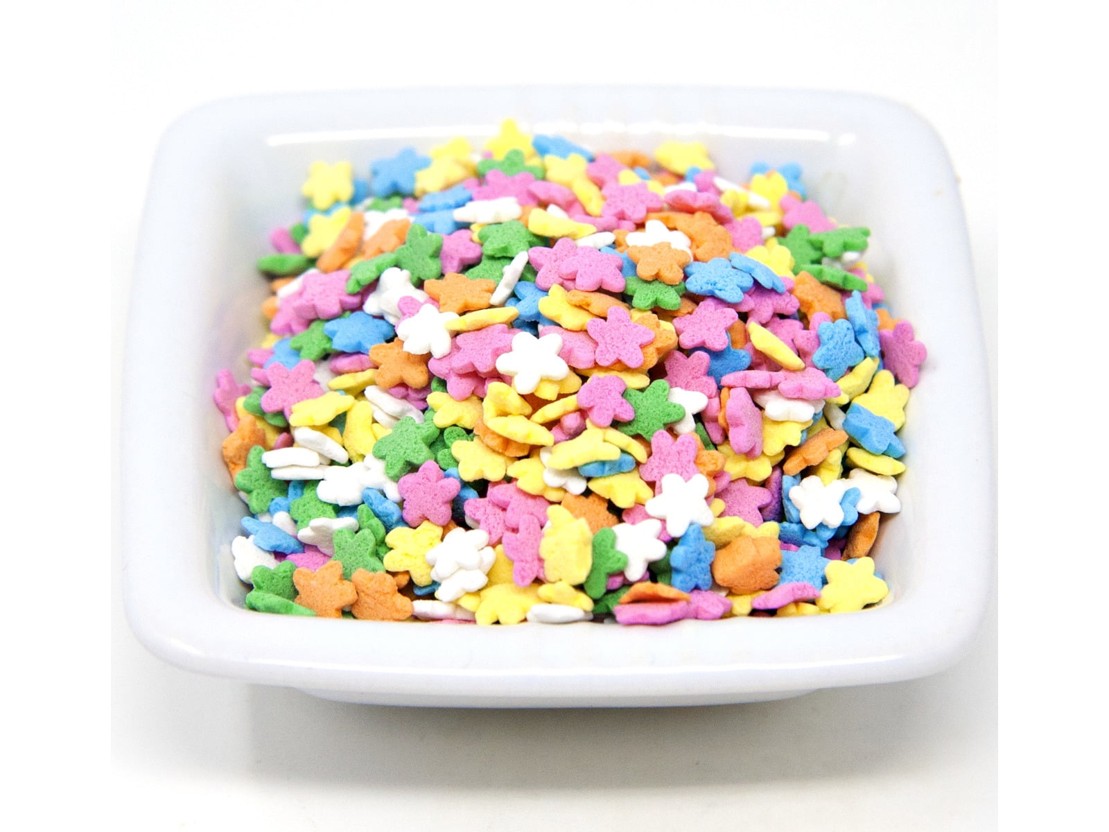 Oasis Supply, Easter and Spring,Cake Cupcake Topper Sprinkle Quins, 8 oz (Pastel Flower Shapes)