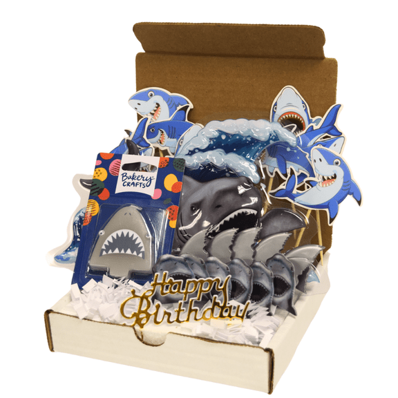 Oasis Supply, SHARK Cake Toppers for Birthdays and Parties, (Kit #1) 23 items