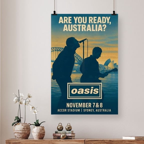 Oasis Sydney Australia Nov 7-8 2025 Poster Size 24''x36'' Goldengate