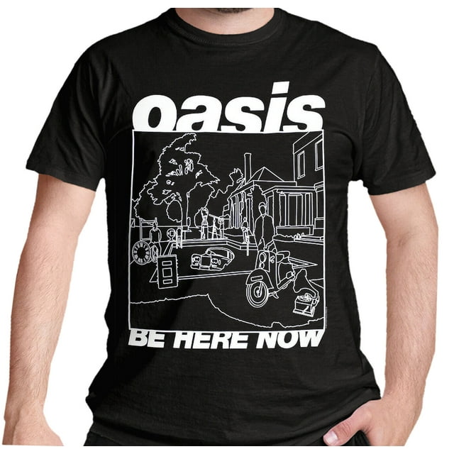 Oasis T Shirt Be Here Now Official Line Drawing Reunion Tour 2025 New