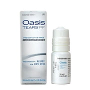 Oasis TEARS PF Preservative-Free Lubricant Eye Drops Relief For Dry Eyes, 0.34 Ounce