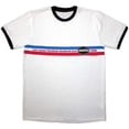 thumbnail image 1 of Oasis Unisex Ringer T-Shirt: 1996 Tour Horizontal Stripes Ringer (XX-Large), 1 of 4