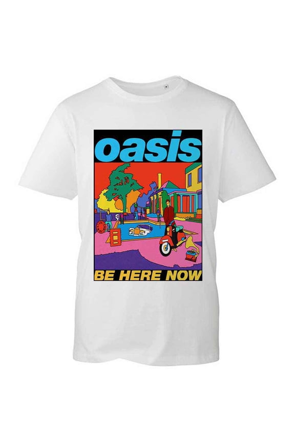Oasis Unisex T-Shirt Be Here Now Illustration (Large)
