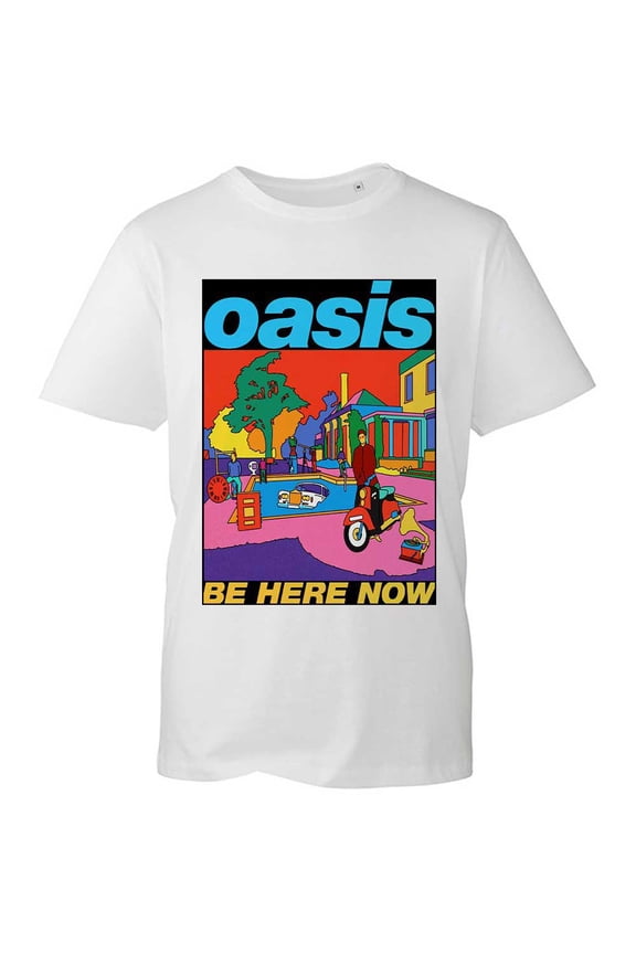 Oasis Unisex T-Shirt Be Here Now Illustration (XX-Large)
