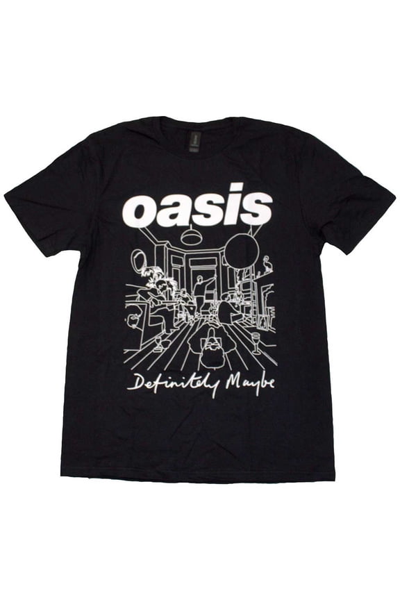 Oasis Unisex T-Shirt: Definitely Maybe Line Drawing (XX-Large)