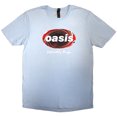 thumbnail image 1 of Oasis Unisex T-Shirt Definitely Maybe Union Jack Oval (Light Blue) (Medium), 1 of 1