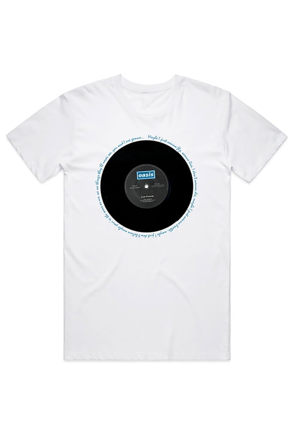 Oasis Unisex T-Shirt Live Forever Single (X-Large)