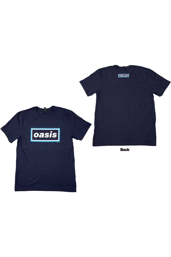 Oasis Unisex T-Shirt: Maine Road Event Logo (Back Print) (Small)